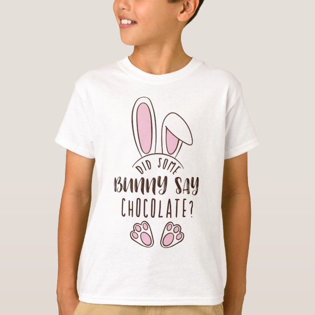 Hat ein paar sonnige Say Chocolate Oster Funny Pub T-Shirt (Vorderseite)