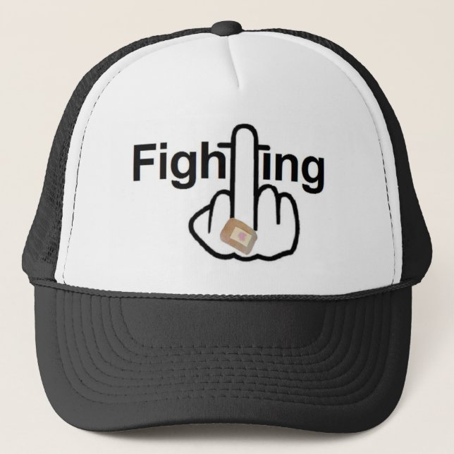 Hat Fighting Gedreht Truckerkappe (Vorderseite)