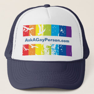 Hat- Gay Theme Template Truckerkappe