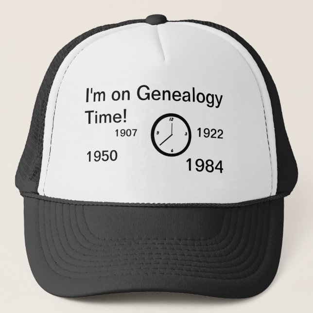 Hat - Genealogische Zeit Truckerkappe (Vorderseite)