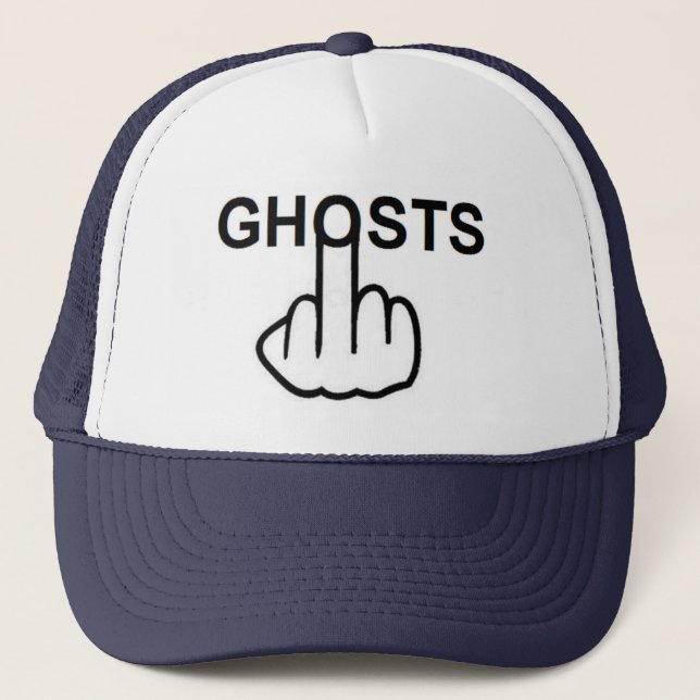Hat Ghost Gedreht Truckerkappe (Vorderseite)
