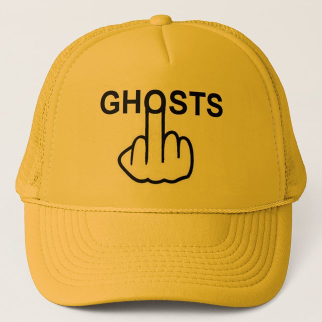 Hat Ghost Gedreht Truckerkappe (Vorderseite)