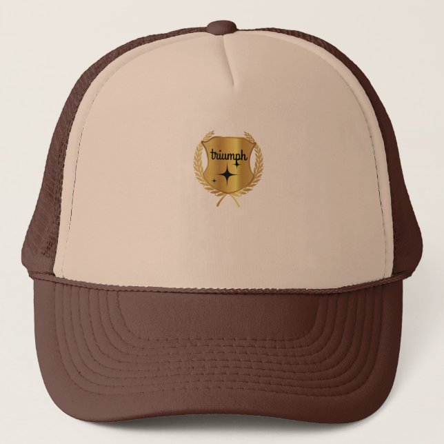 Hat Golden Triumph: Eine Feier des Sieges Truckerkappe (Vorderseite)
