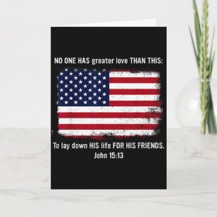 Hat größere Liebe als diese, sein Leben hinzugeben Karte