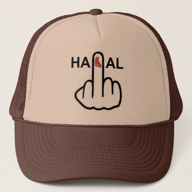 Hat Halal Gedreht Truckerkappe (Vorderseite)