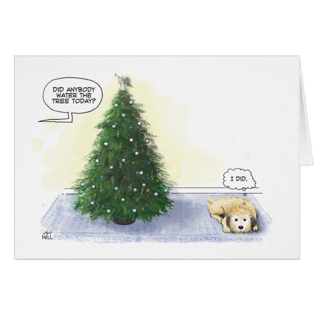 Hat heute jemand den Baum gewässert? (Hund: "Ich h (Vorderseite (Horizontal))