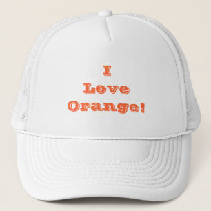 Hat I Liebe Orange Truckerkappe