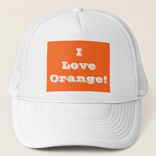 Hat I Liebe Orange Truckerkappe