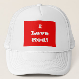 Hat I Liebe Red Truckerkappe
