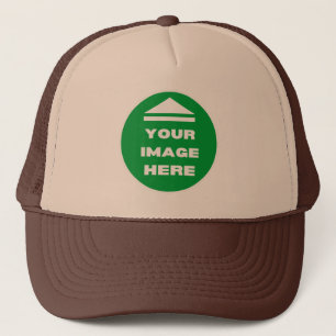 Hat - Ihr Image hinzufügen - Tan & Brown - Persona Truckerkappe