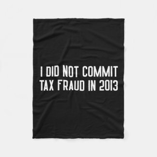 Hat im Jahr 2013 keine Steuerhinterziehung begange Fleecedecke