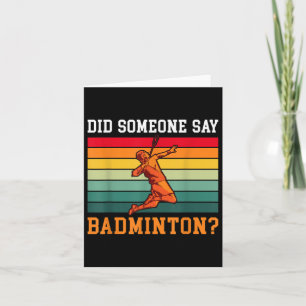 Hat jemand Badminton gesagt? Karte