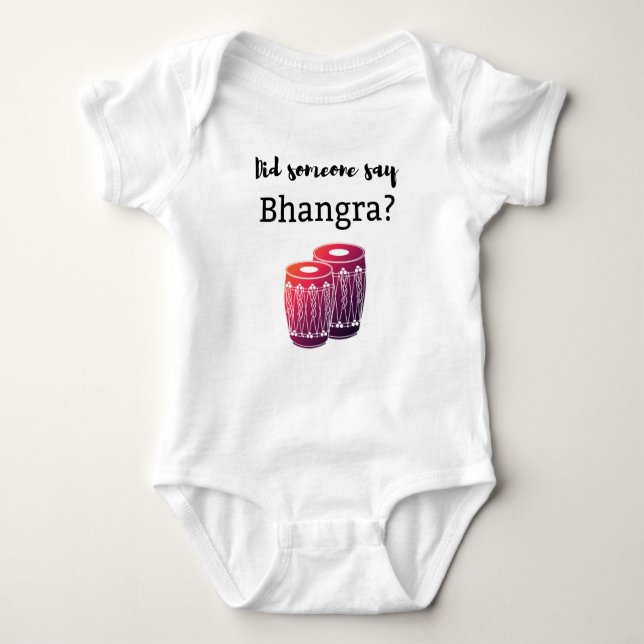 Hat jemand gesagt, Bhangra Baby Outfit? Baby Strampler (Vorderseite)