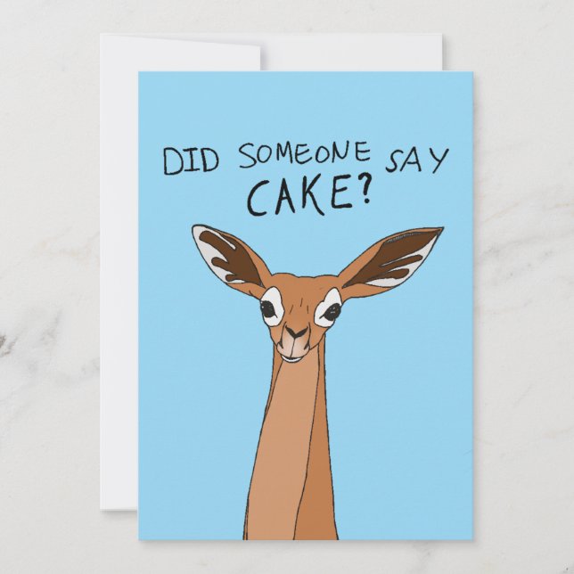 Hat jemand Kuchen gesagt? Einladung (Vorderseite)