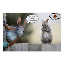 Hat jemand meine Nüsse gesehen? Poster