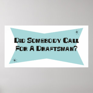 Hat jemand nach einem Verfasser gefragt? Poster