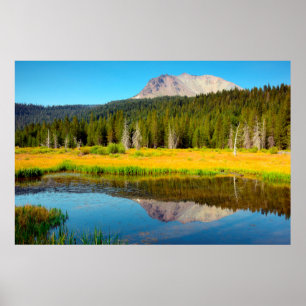 Hat Lake In Lassen Volcanic National Park Poster