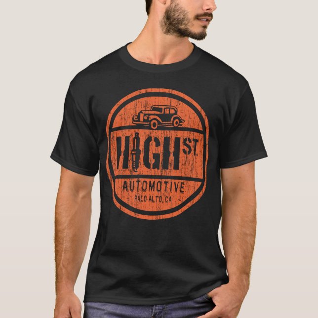 HAT Logo (Vintages Rot) T-Shirt (Vorderseite)