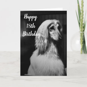 "HAT MEIN HAAR NUR FÜR EUCH GEHÖRT" 18. GEBURTSTAG KARTE