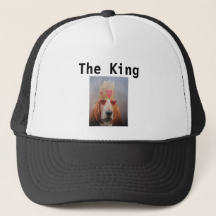 Hat mit Basset Hound King Truckerkappe