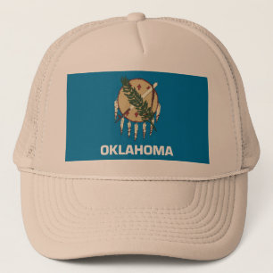 Hat mit Flag Oklahoma Staat - USA Truckerkappe