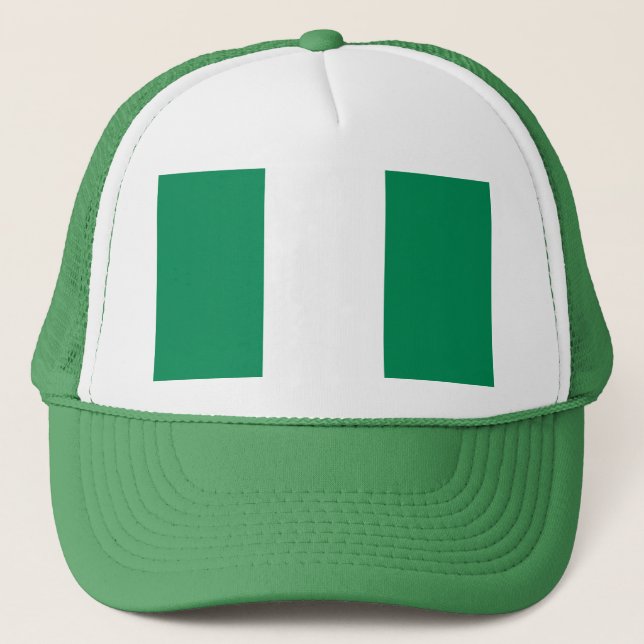 Hat mit Flagge Nigerias Truckerkappe (Vorderseite)