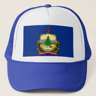 Hat mit Flagge von Vermont Staat - USA Truckerkappe