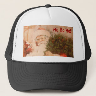 Hat mit Santa Ho Ho Truckerkappe