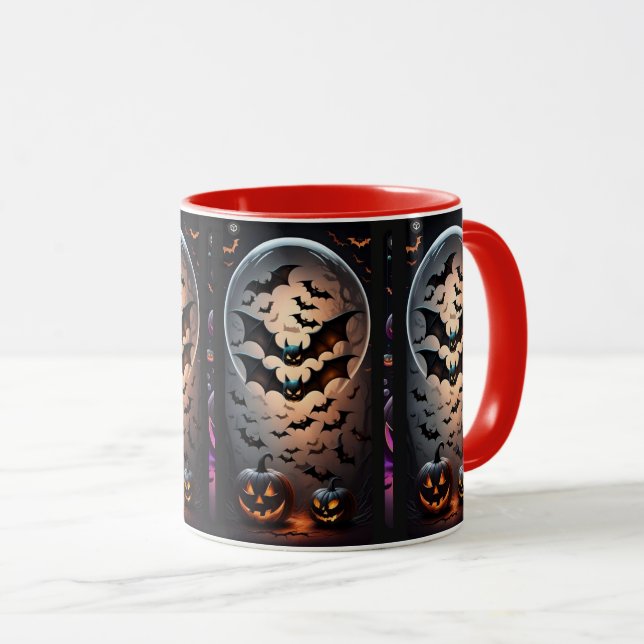🎃 hat mit unserer Combo-Tasse Halloween die Sippe Tasse (VorderseiteRechts)