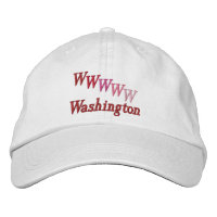 Hat - Name und gestaffeltes Monogramm (Reds)