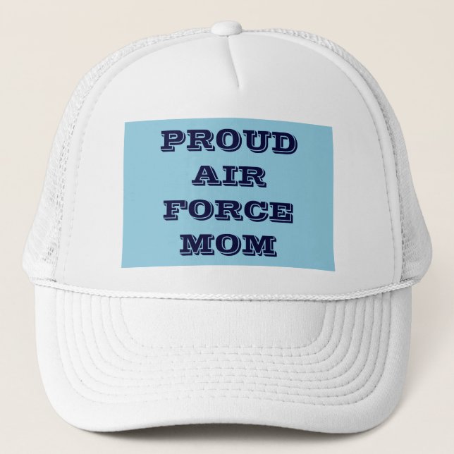 Hat Proud Air Force Mama Truckerkappe (Vorderseite)
