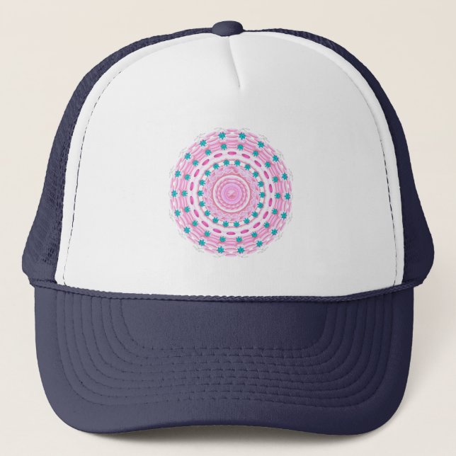 HAT ROSE Kaleidoskop RMDESIGNFLO55 Truckerkappe (Vorderseite)