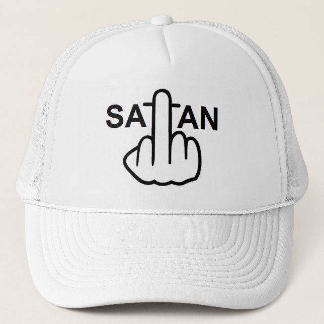 Hat Satan Drehte Truckerkappe (Vorderseite)