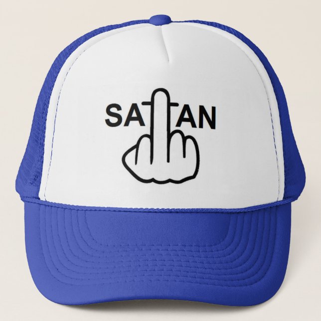 Hat Satan Drehte Truckerkappe (Vorderseite)