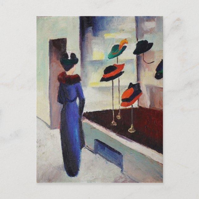 Hat Shop - August Macke Postkarte (Vorderseite)
