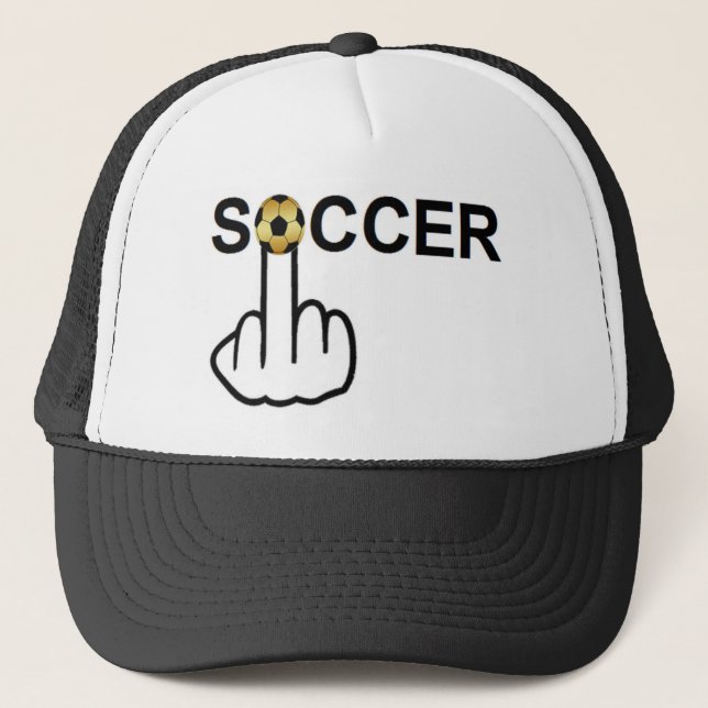 Hat Soccer Gedreht Truckerkappe (Vorderseite)
