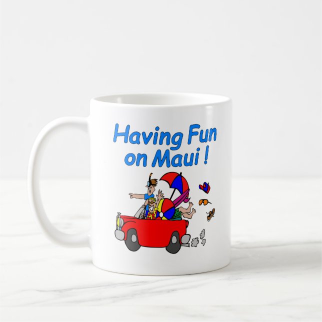 Hat Spaß auf Maui! Kaffeetasse (Links)