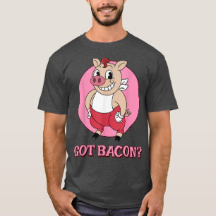 Hat Speck Lustiger Schweinebauer Schwein Liebhaber T-Shirt