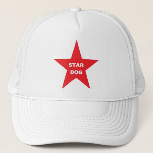 Hat Star Dog auf Red Star Truckerkappe