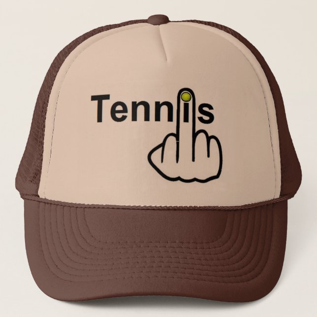 Hat Tennis Dreh Truckerkappe (Vorderseite)