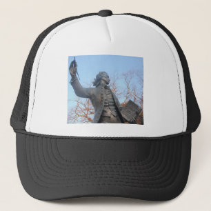 Hat Thomas Paine Statue mit den Rechten des Mensch Truckerkappe