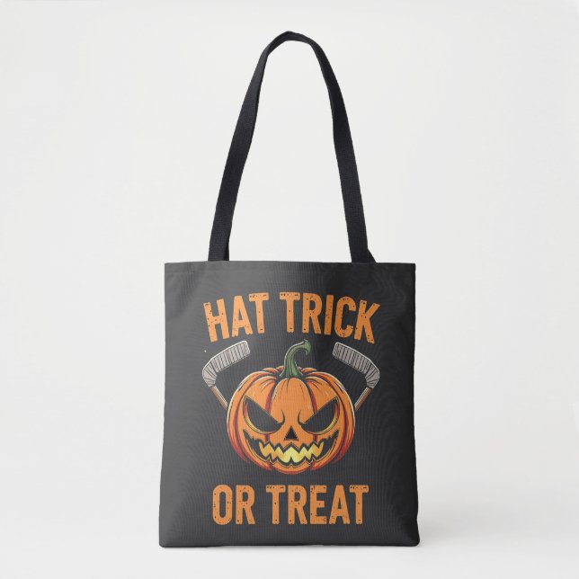 Hat Trick oder Treat Spooky Halloween Eishockey (Vorderseite)