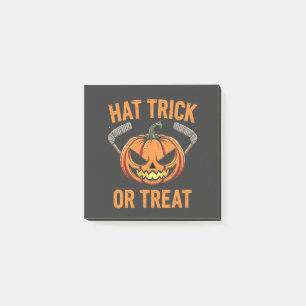 Hat Trick oder Treat Spooky Halloween Eishockey Post-it Klebezettel