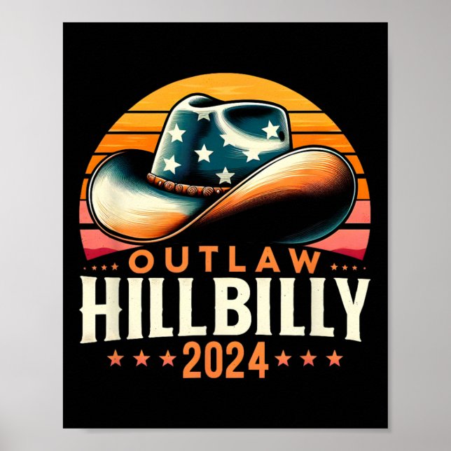 Hat US-Wahltag Vintage Gesetzlosigkeit Hillbilly 2 Poster (Vorne)
