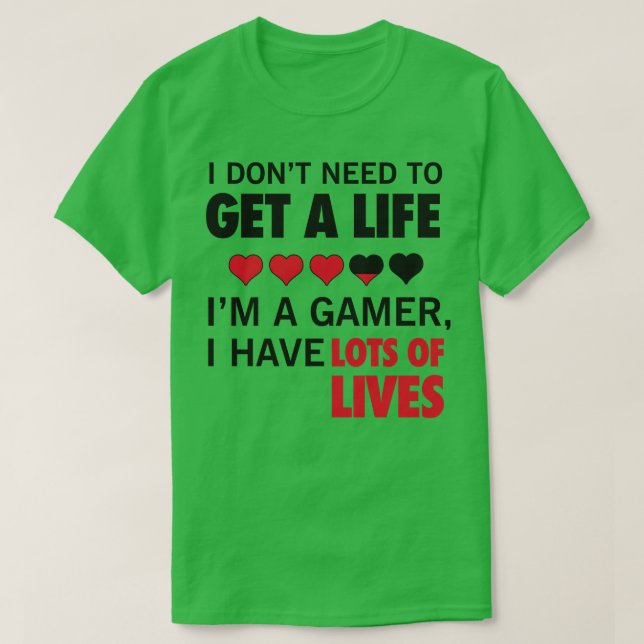 hat viele Leben T-Shirt (Design vorne)