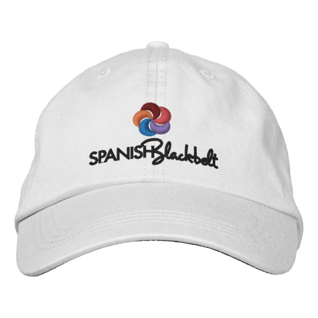 Hat White Bestickte Kappe (Vorderseite)