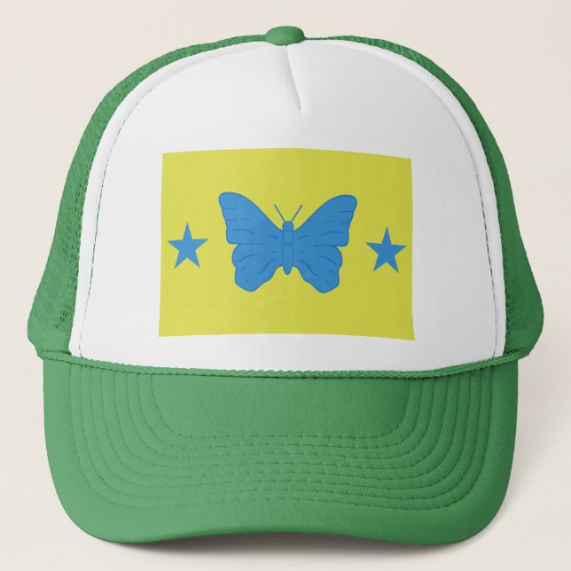 Hat with Flag of Bady Bassitt, Brazil Truckerkappe (Vorderseite)