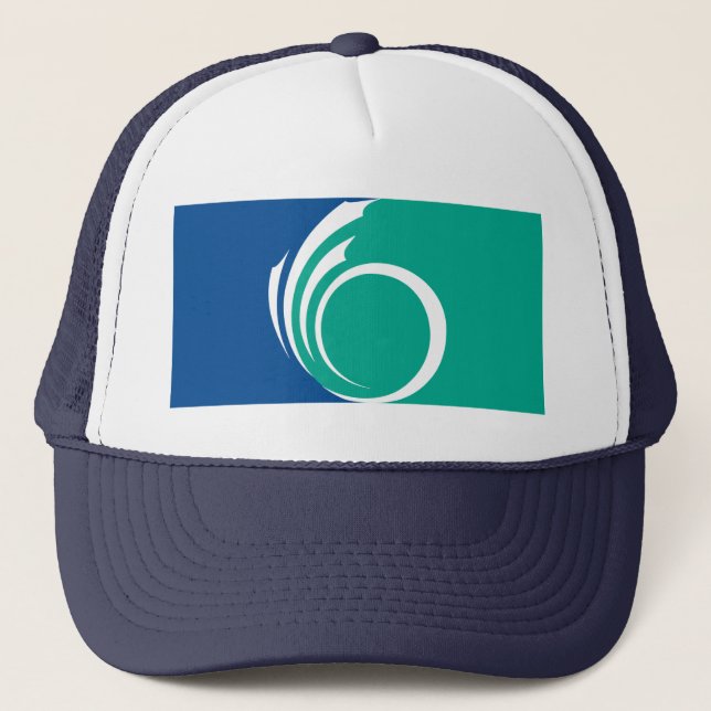 Hat with Flag of Ottawa, Canada Truckerkappe (Vorderseite)