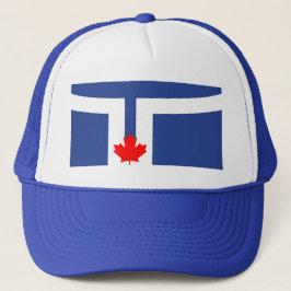 Hat with Flag of Toronto, Ontario, Canada Truckerkappe