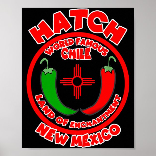 Hatch New Mexico World Famous Chile Land Of Enchan Poster (Vorne)